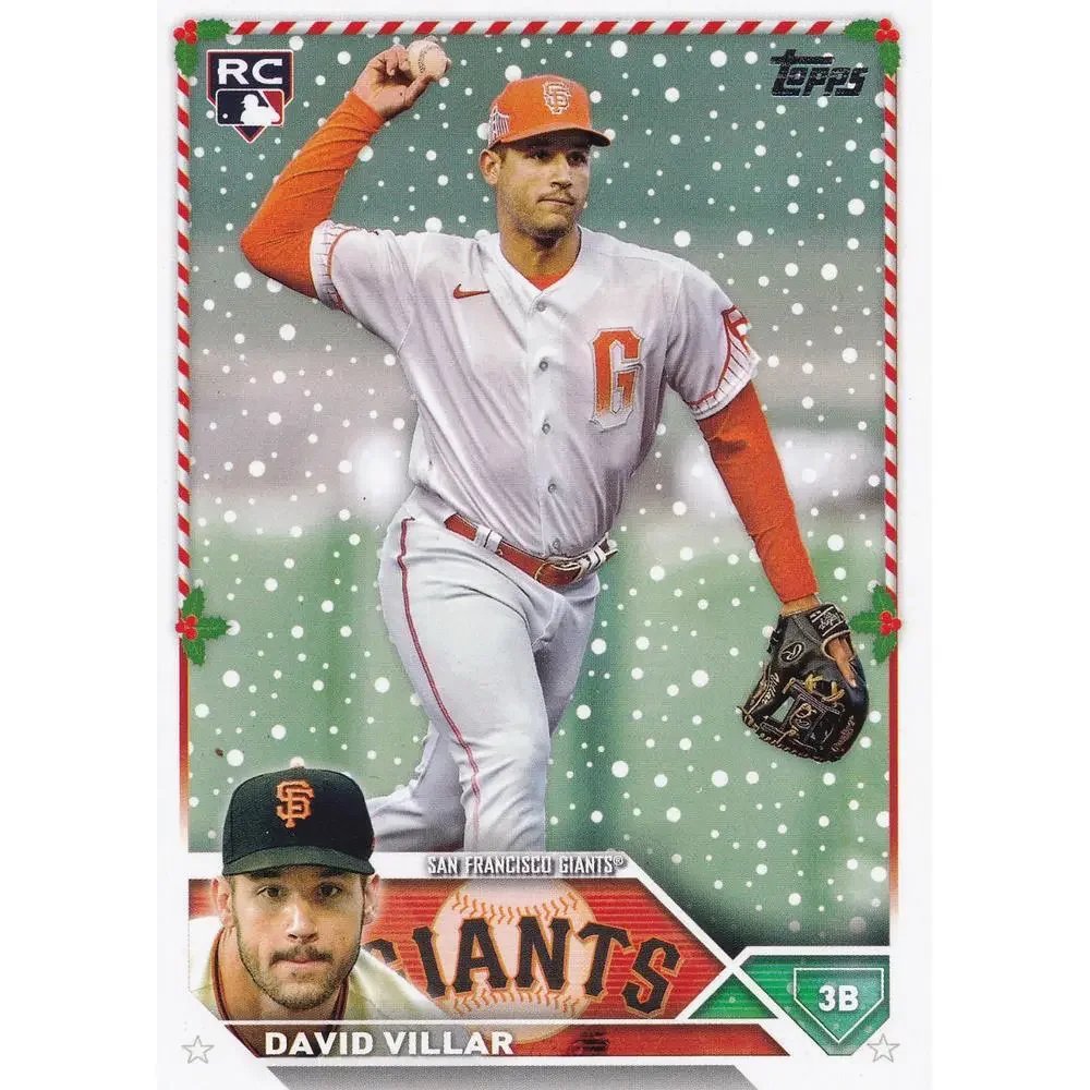 2023 Topps Holiday David Villar RC H161 San Francisco Giants